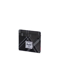 Charlie Card Holder - Grayscale Plaid