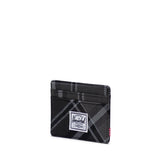 Charlie Card Holder - Grayscale Plaid