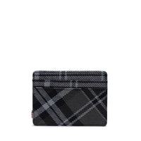 Charlie Card Holder - Grayscale Plaid