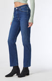 Paris Slim Straight Leg Jeans - Dark Brushed Flex Blue
