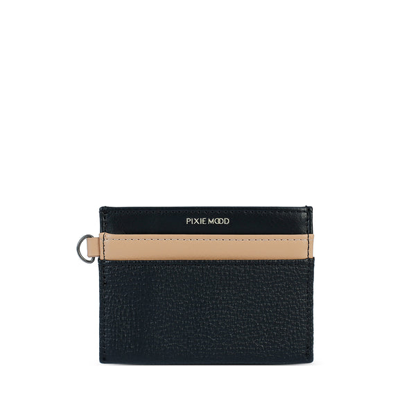 Alex Card Holder - Black / Sand