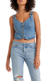 Charlie Denim Crop Top