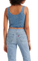 Charlie Denim Crop Top