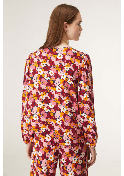 Vintage Floral Long Sleeve Top