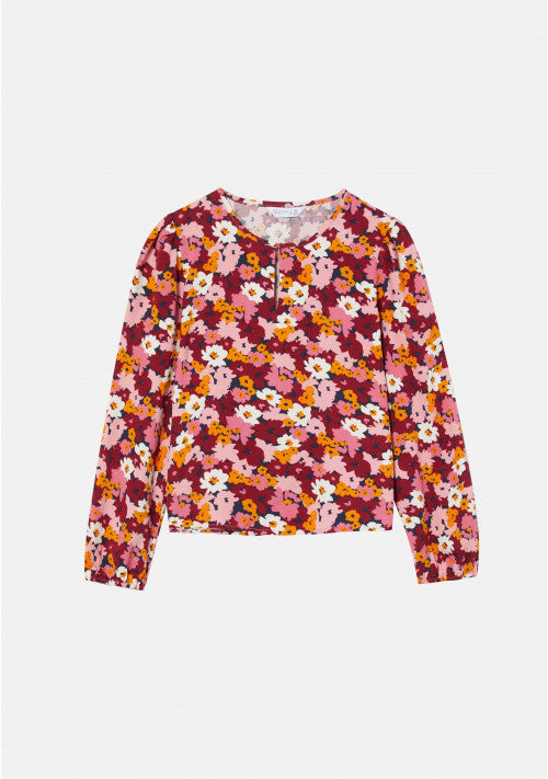 Vintage Floral Long Sleeve Top