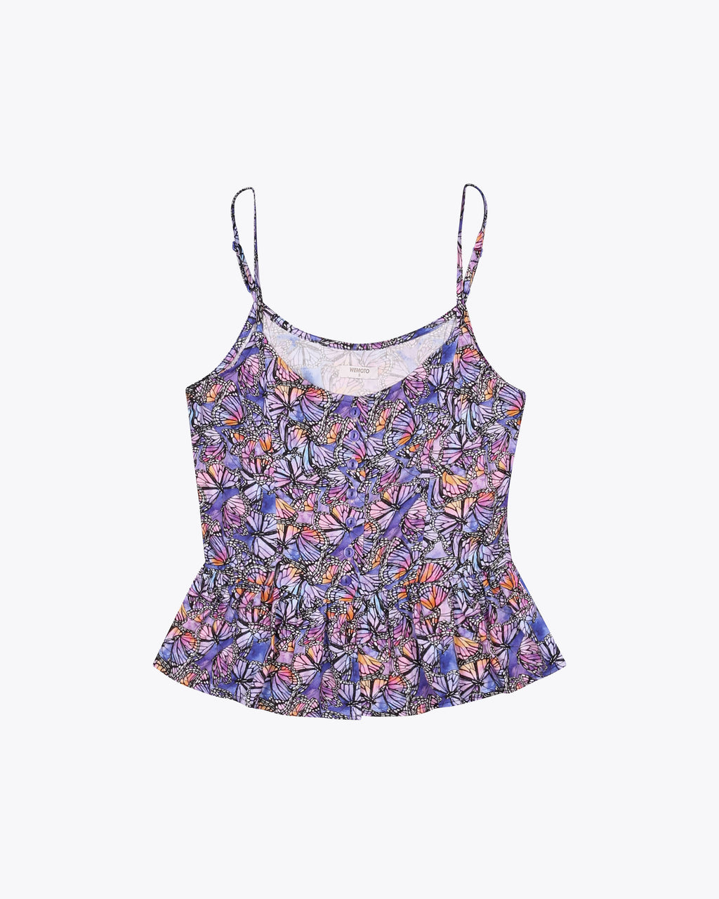 Lela Button Singlet Tank - Lavender