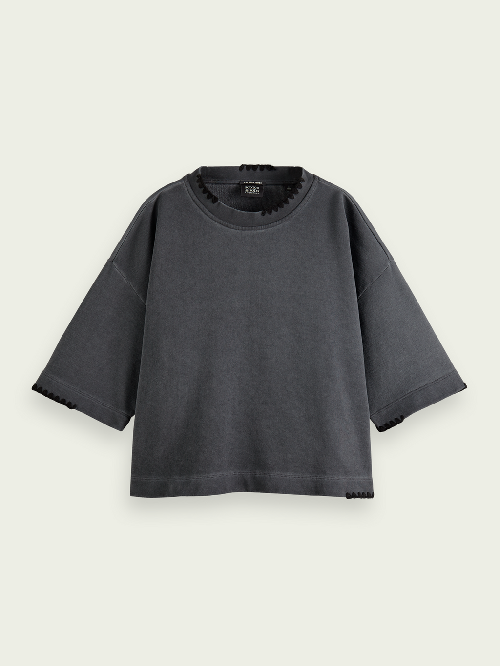 Boxy Fit Organic Cotton Crewneck