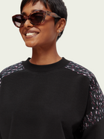 Quilted Relaxed Fit Sweatshirt